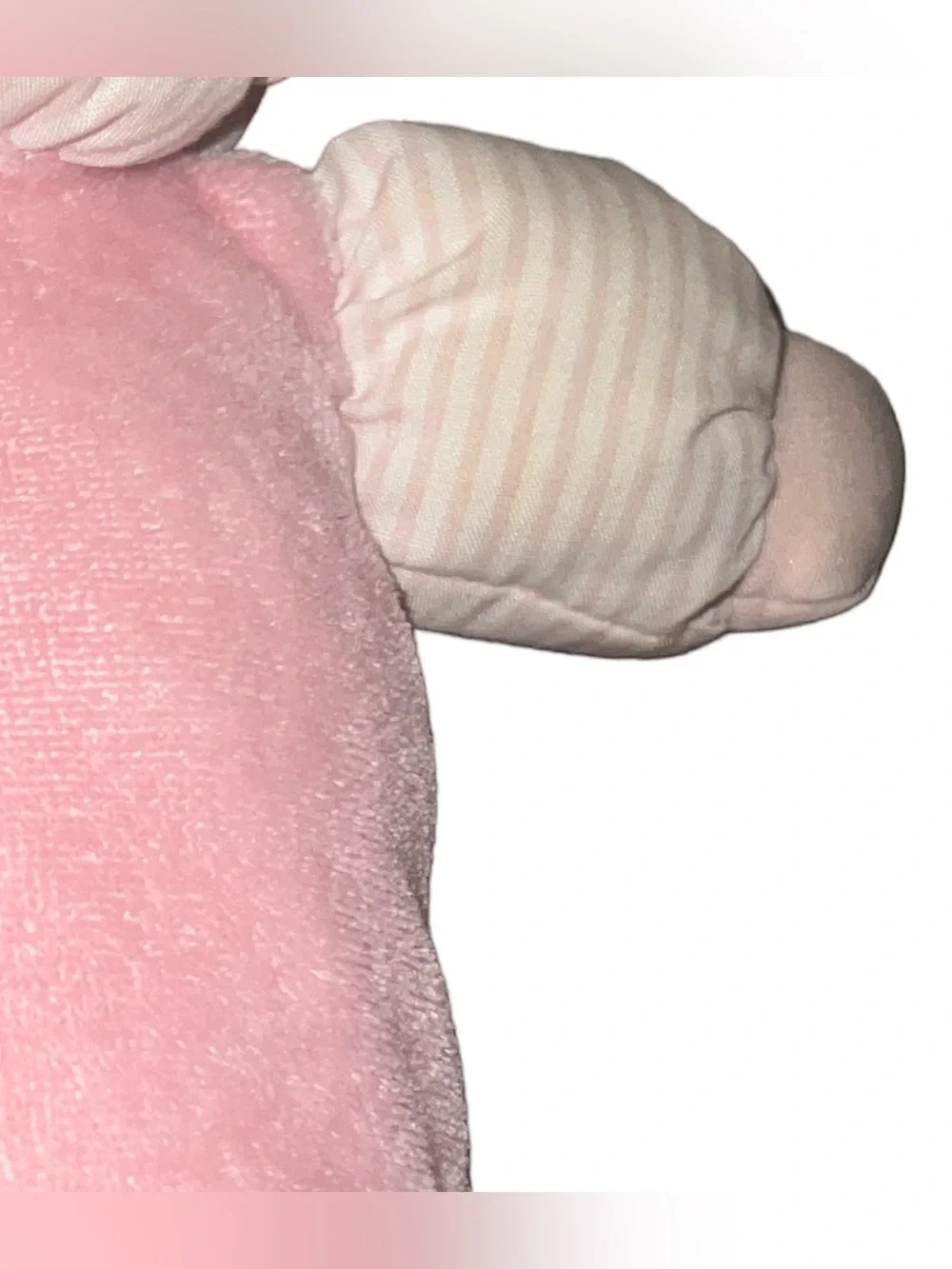 Vintage Baby Girl Oshkosh B' Gosh Doll Blonde Pink Sleeper Plush 11” Lovey